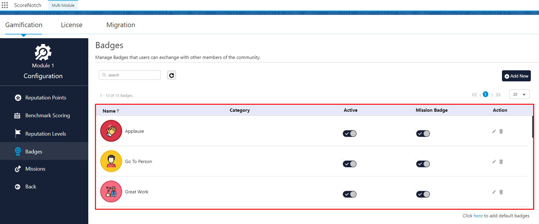 Assign User Badges | ScoreNotch Documentation