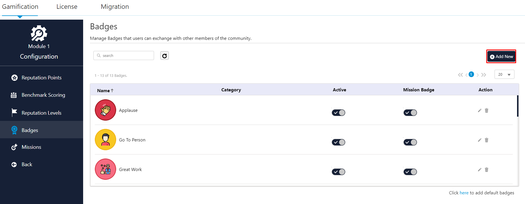 Assign User Badges | ScoreNotch Documentation